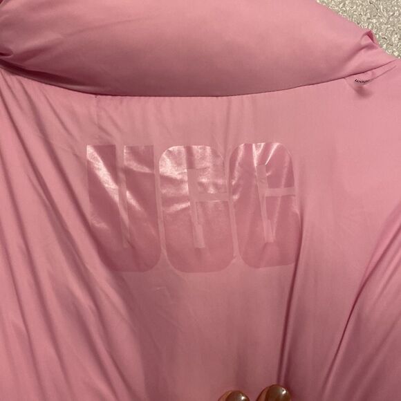 NWT-UGG-Light pink/hot pink-reversible Sydnee puffer vest- oversized-Size large - Picture 12 of 15